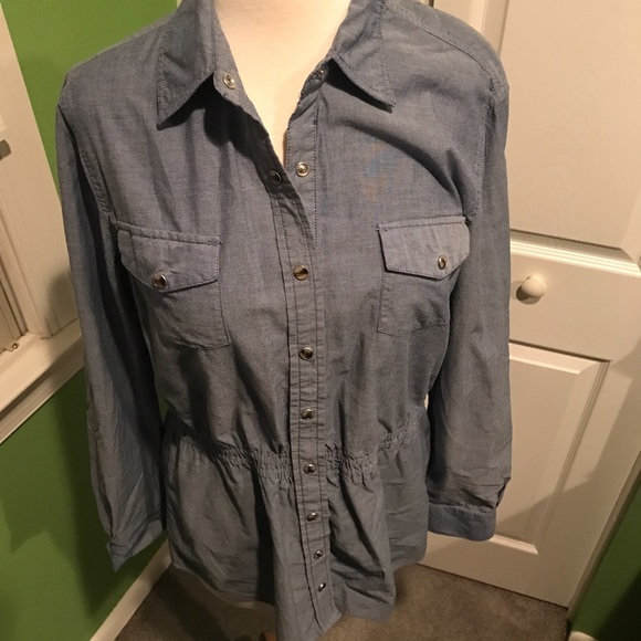 Blue button down shirt - Picture 2 of 2
