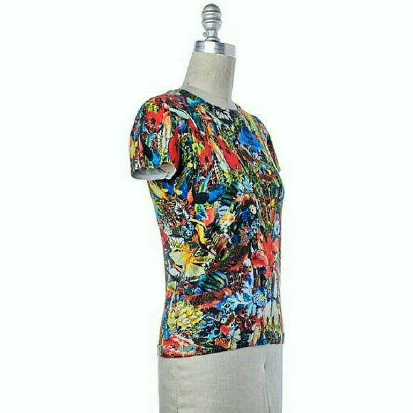 ***SOLD***Alice + Olivia collage knit top - Picture 2 of 4