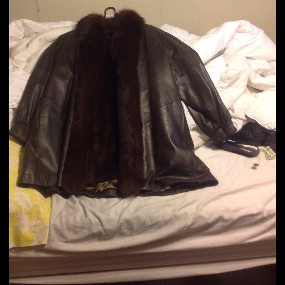 Leather Brown jacket