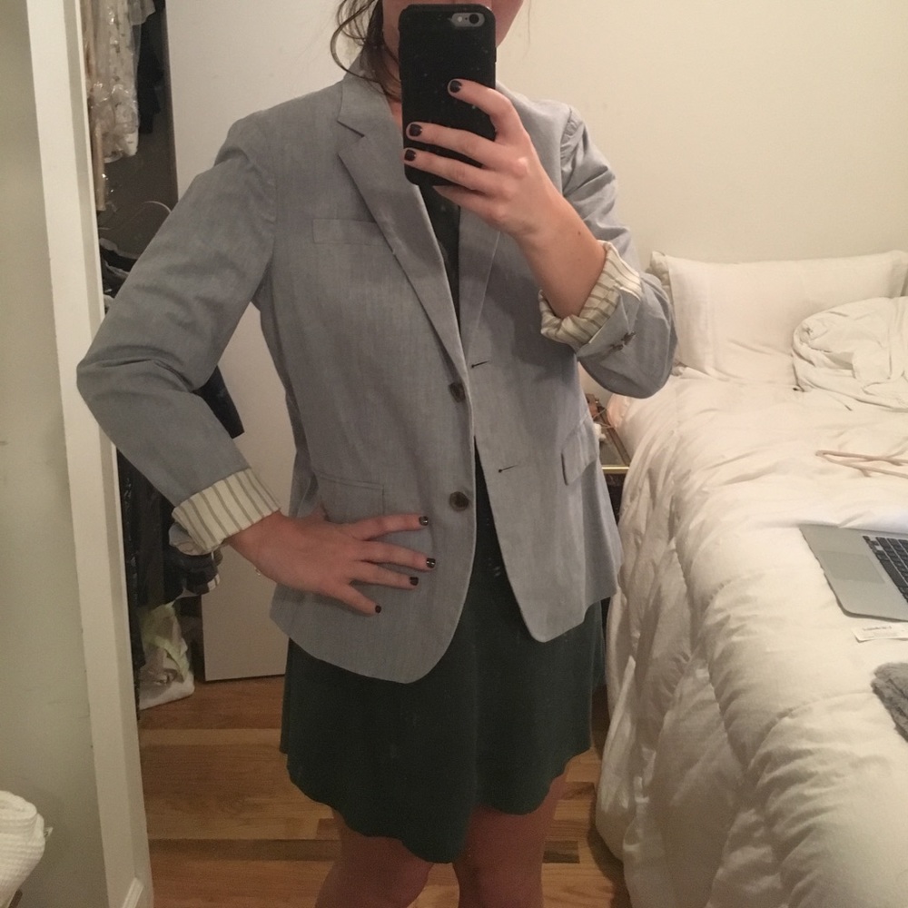 J crew Chambray blazer