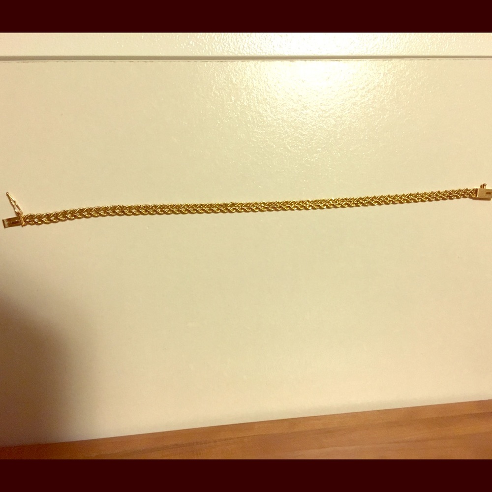 14K gold bracelet 7"