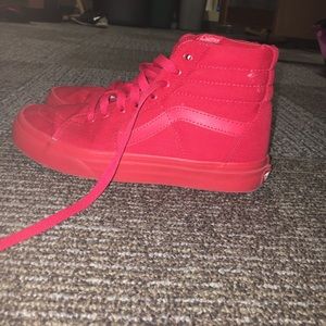 Red high top vans