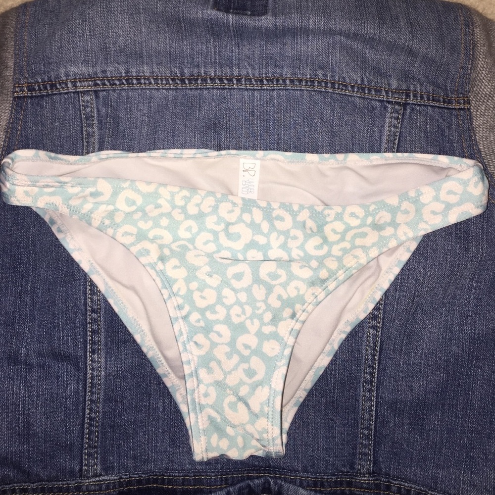 Leopard Print Swim Bottoms