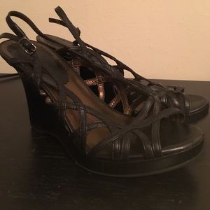 Aldo Basket weave wedge heals