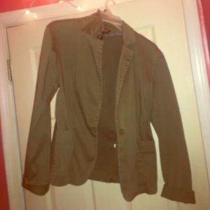 Army green blazer