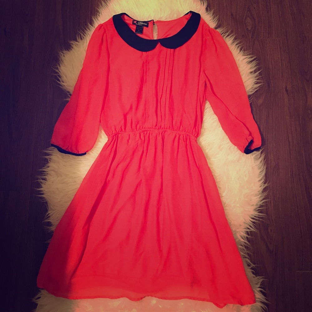 Coral sun dress