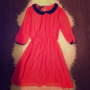 Coral sun dress