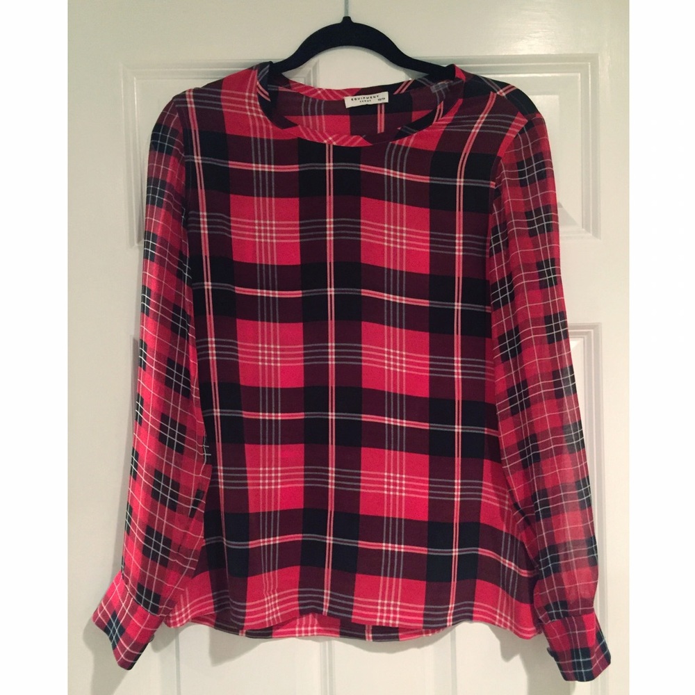 Equipment | Liam Check Silk Blouse ✨ Host Pick