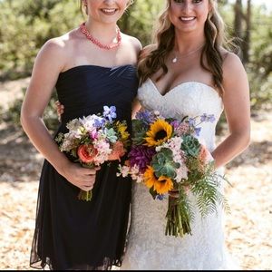 Navy blue cocktail dress. Worn once.