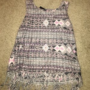 Extra large kids frayed shirt