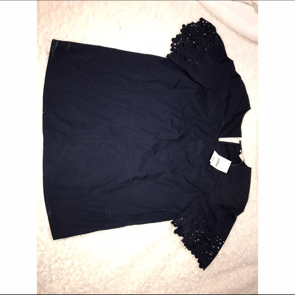 J. CREW NAVY SHIRT