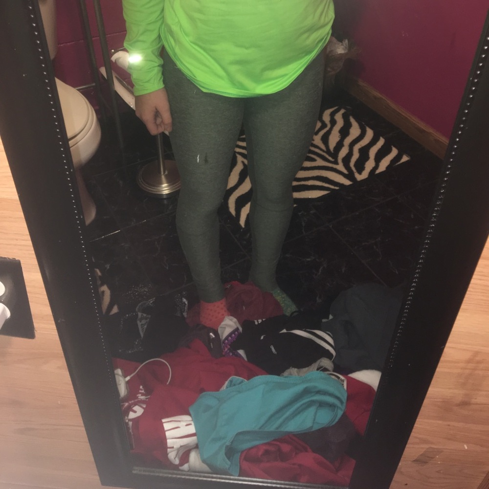 athletic leggings & grey aeropostale leggings