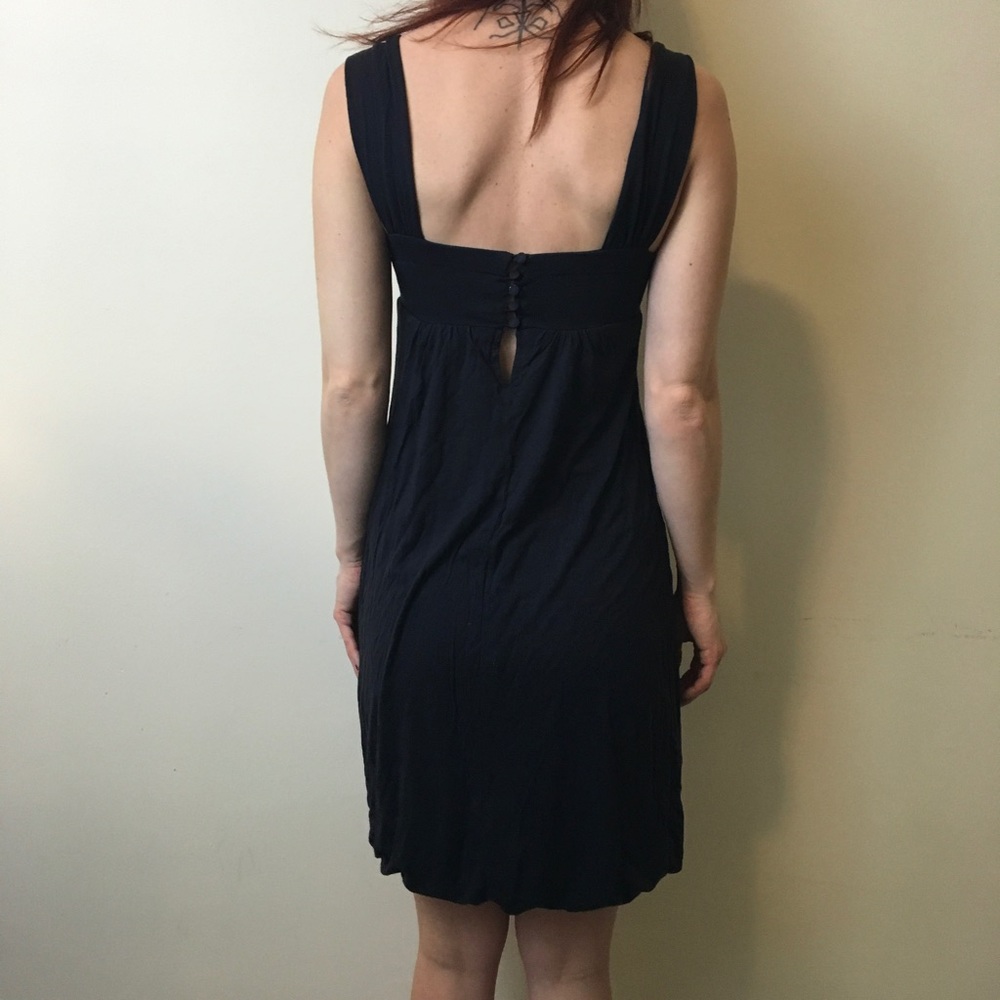 @gailhunee Maje Black Cotton Silk Sleeveless Dress - Picture 2 of 5