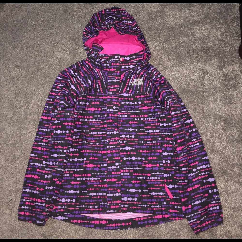 Like New The North Face girl's rain coat