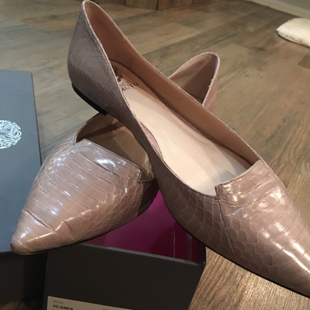 Vince Camuto Glazed Snake Flats