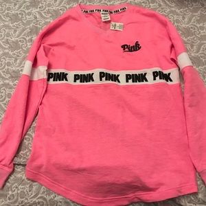 NWT PINK VICTORIA SECRET CREW NECK