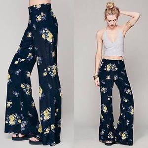 Free People | FP ONE Floral Hippie Pant in Navy
