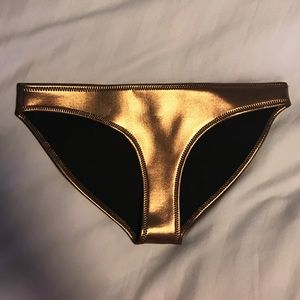 Copper Metallic Triangl Swimsuit Lookalike