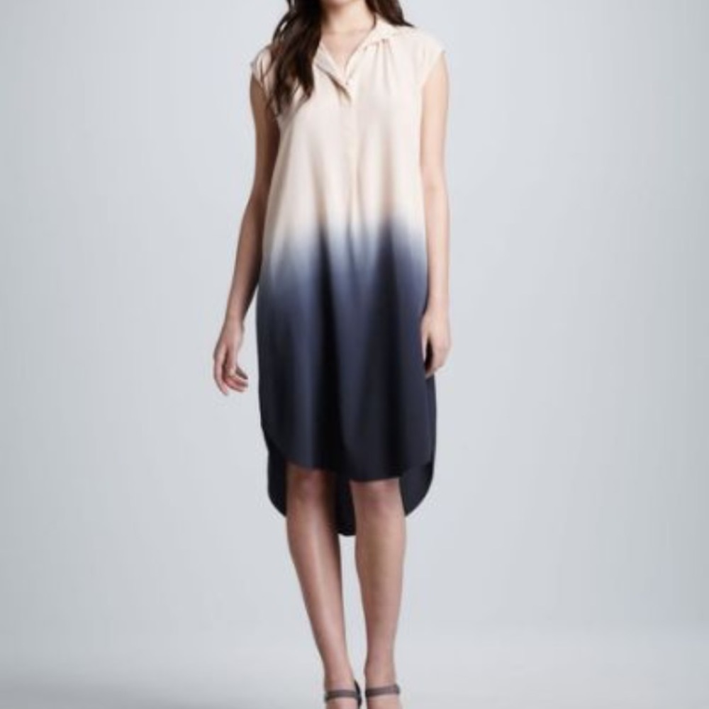 NWOT Rebecca Taylor Ombré Silk Shift Dress Size 6 - Picture 1 of 6