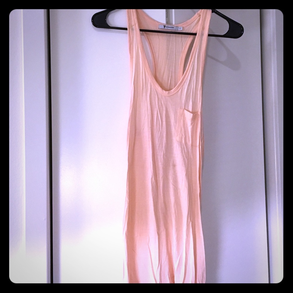 T by Alexander wang light orange tank