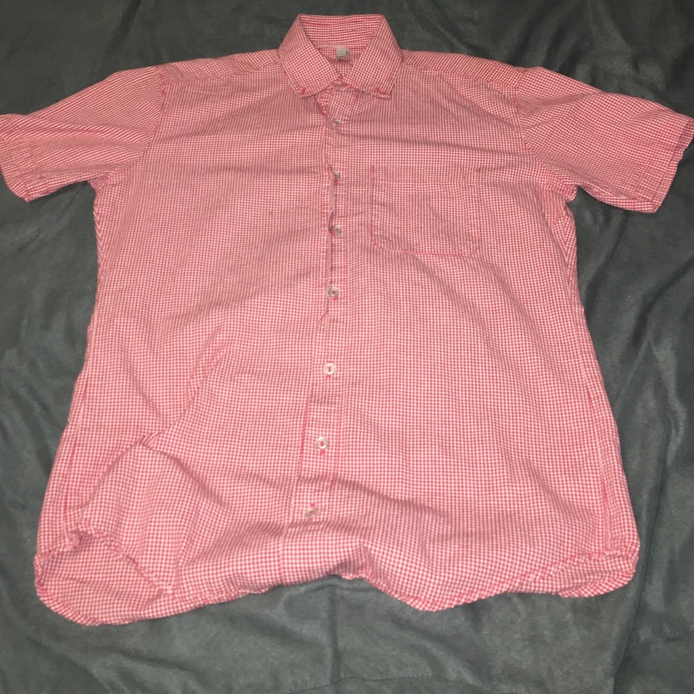 Limited edition red checkered button down