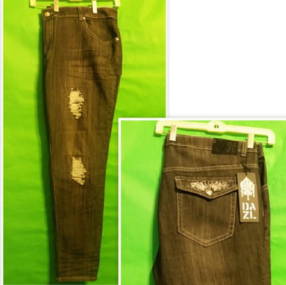 Black DAZI stretch jeans - Picture 1 of 1