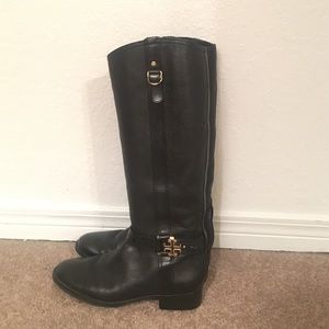 Tory Burch Riding Boot- Black size 10