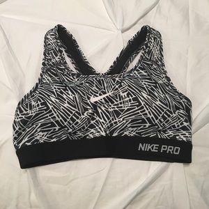 B&W Nike Sports Bra