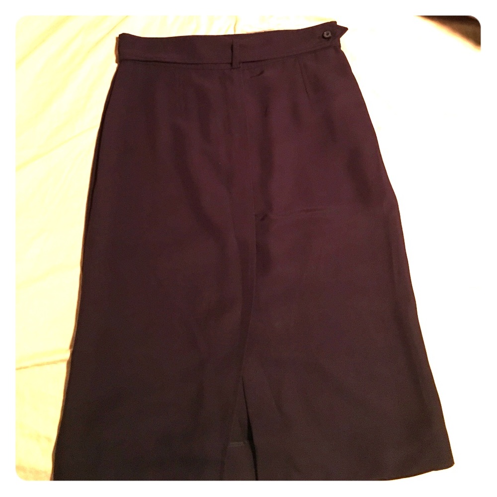 Blue ysl pencil skirt