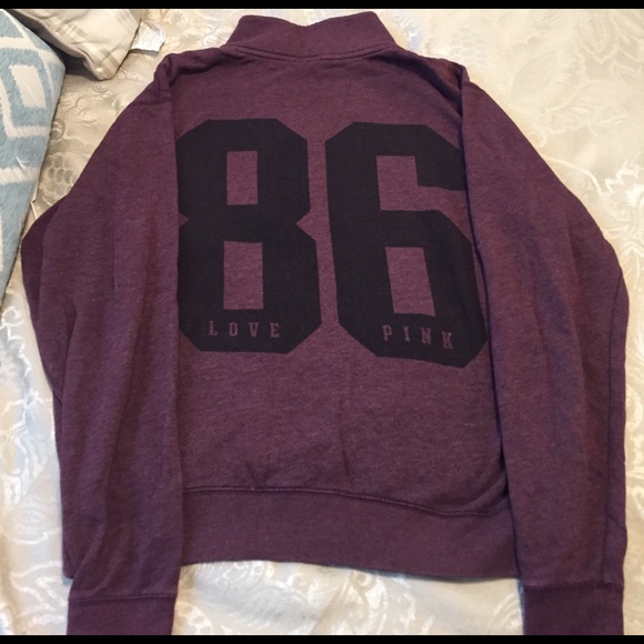 PINK Victoria's Secret Tops - Victoria Secret Pink half zip sweatshirt in Medium