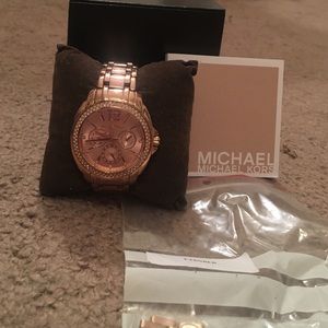 Rose gold Michael Kors watch