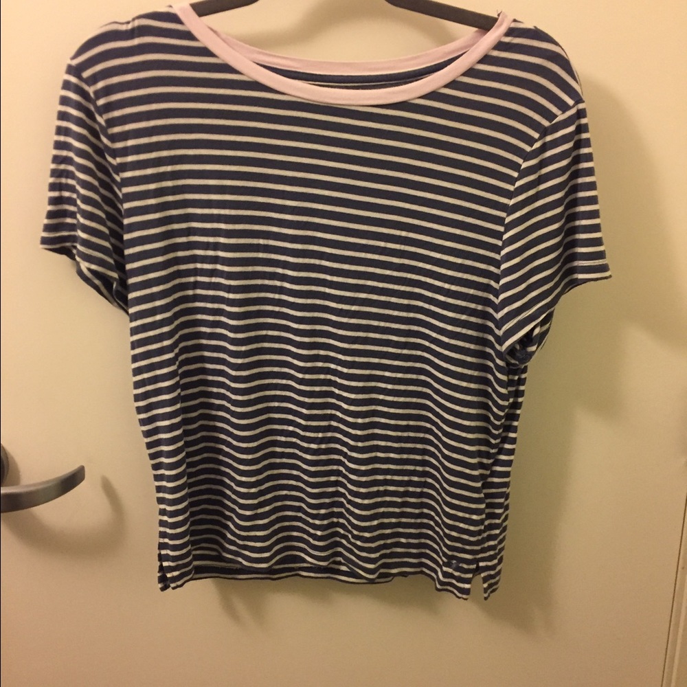 American Eagle Striped Tomboy/Babydoll Tee
