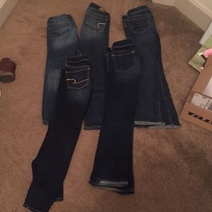 American eagle jeans size 2.   3 skinny 2 straight