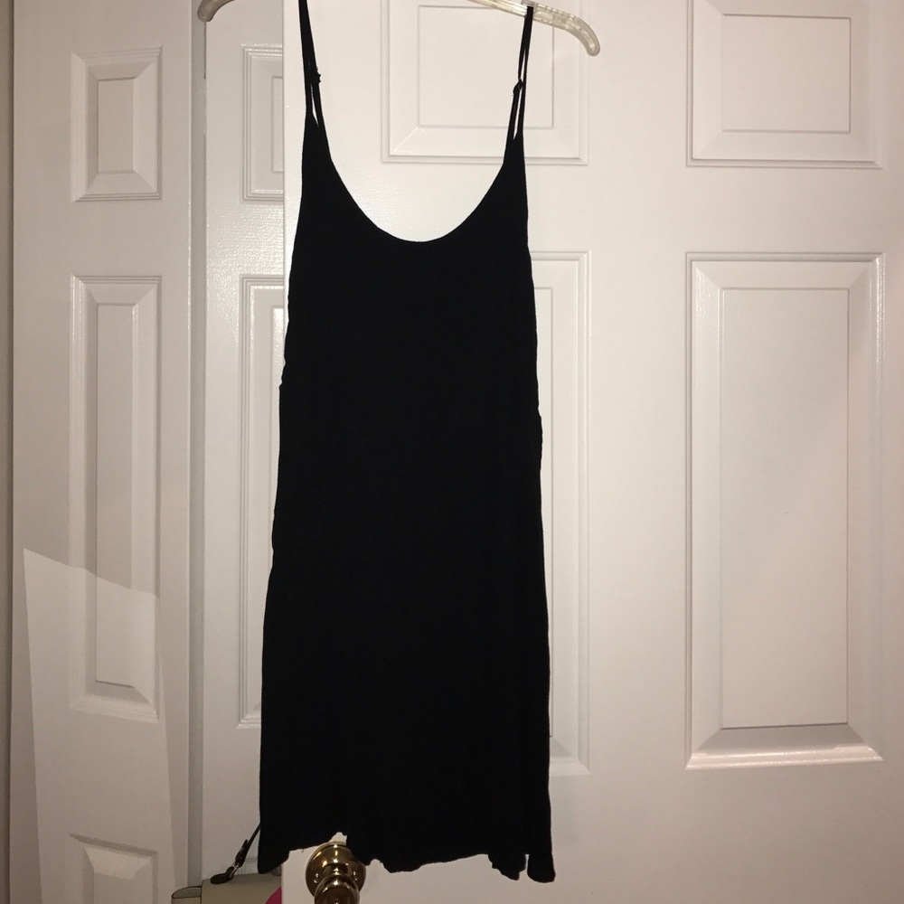 Black mini dress