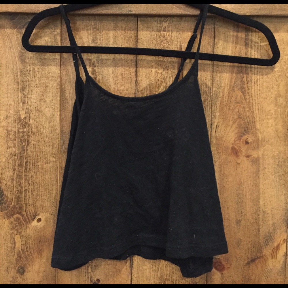 Black crop top