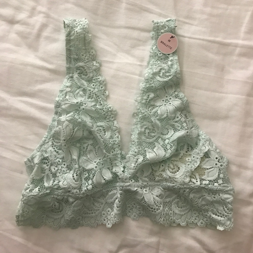 Forever 21 Mint Lace Bralette