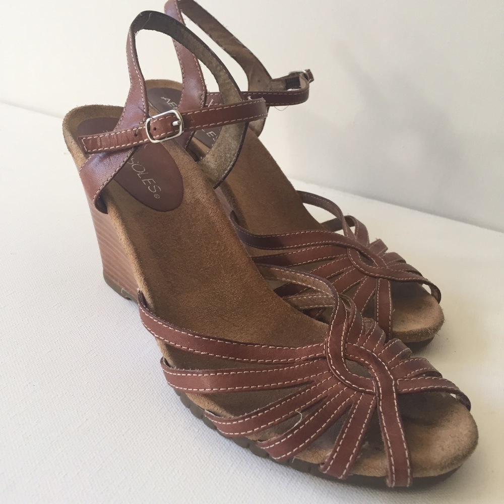 💛 Quality Leather Wedges - Worn a couple of times