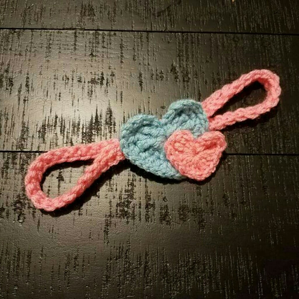 Valentine head wrap, can be remade in color choice