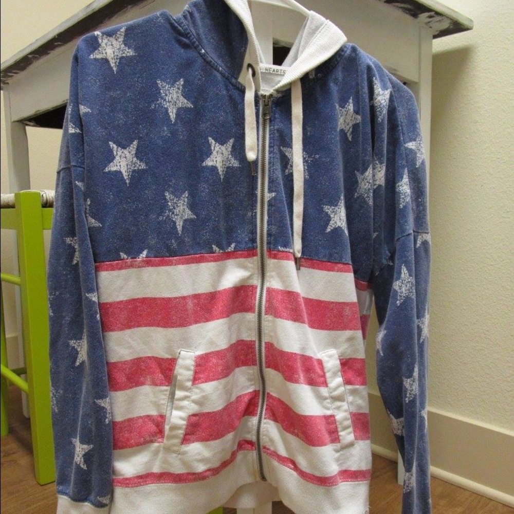 American flag hoodie