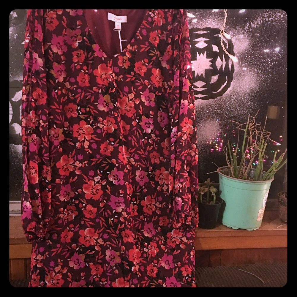Candies open arm blouse mini dress