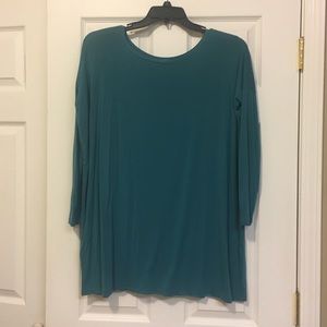 Teal Piko Top