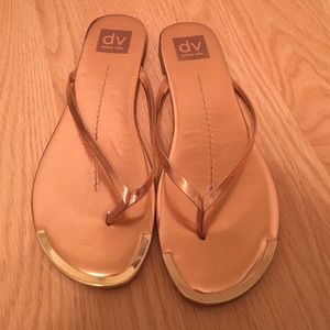 Dolce Vita Rose Gold Flipflops