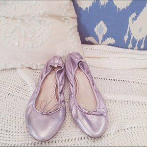 SJP metallic lilac flats