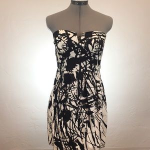 Black and White Splatter Dress