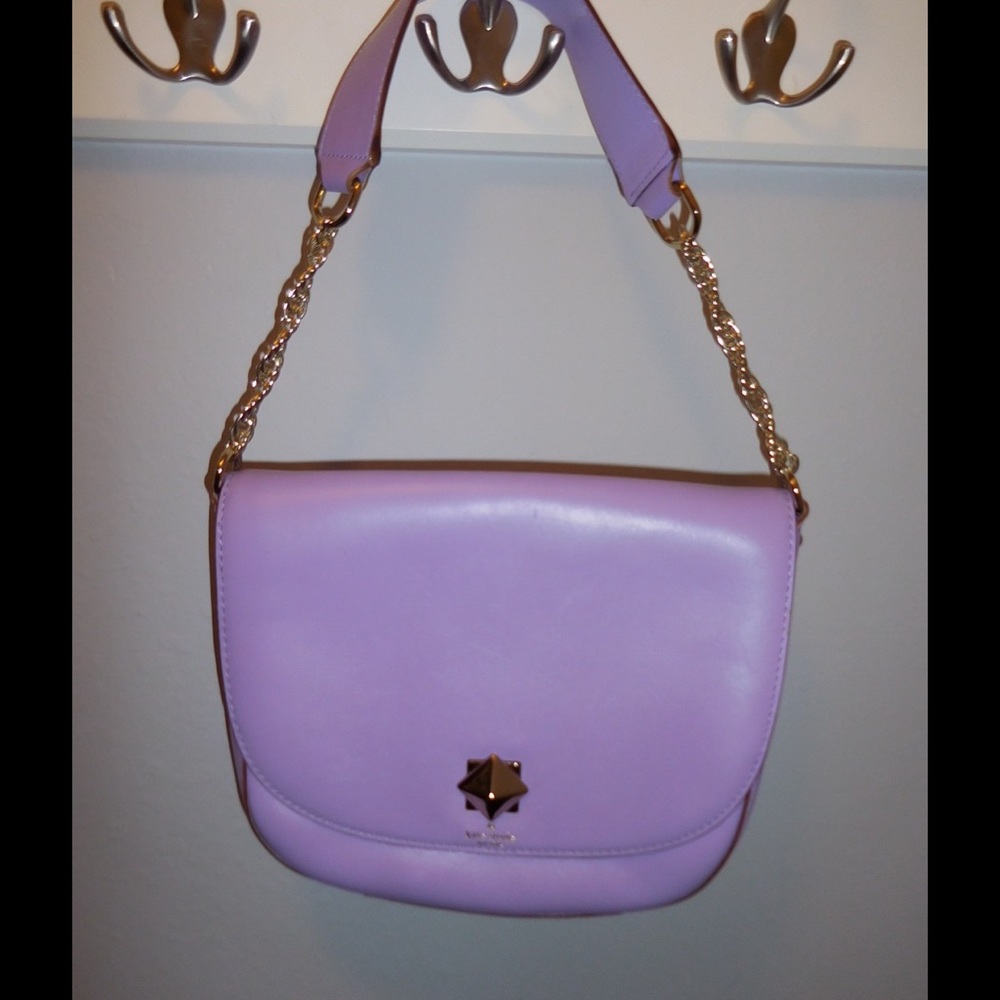 Purple Kate Spade shoulder bag