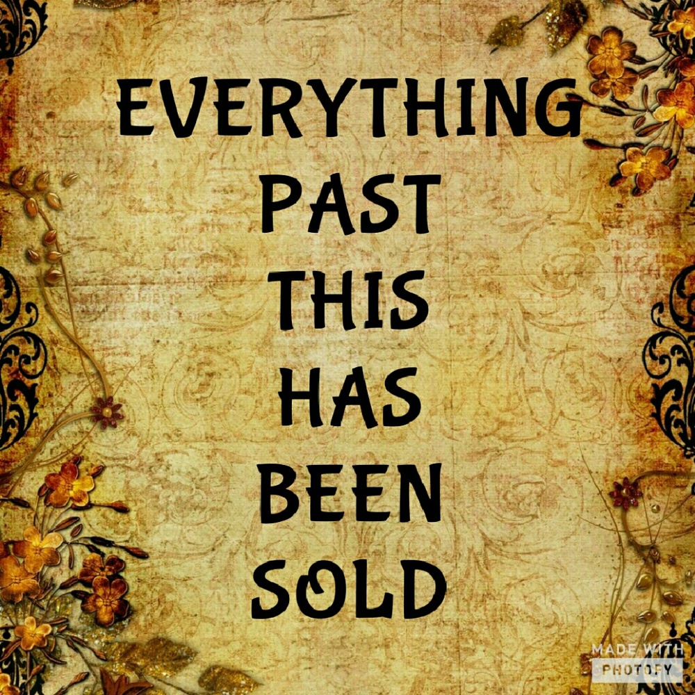 Sold items