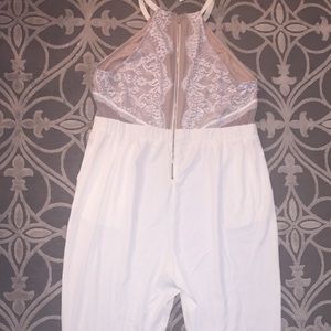 Lace bodice jumpsuit