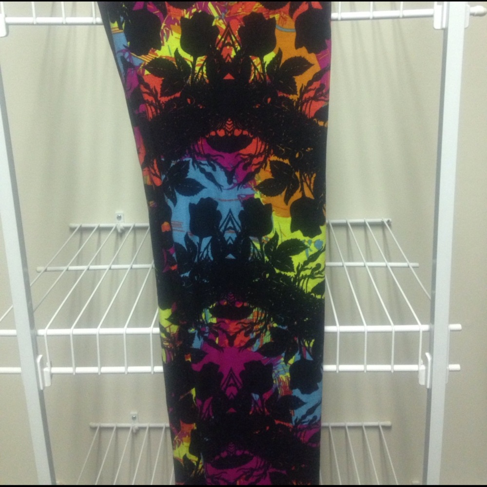 Lularoe lace neon leggings