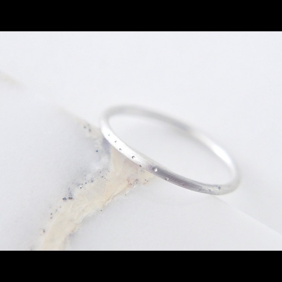Stardust 925 Sterling Silver Dotted Ring - Picture 4 of 6