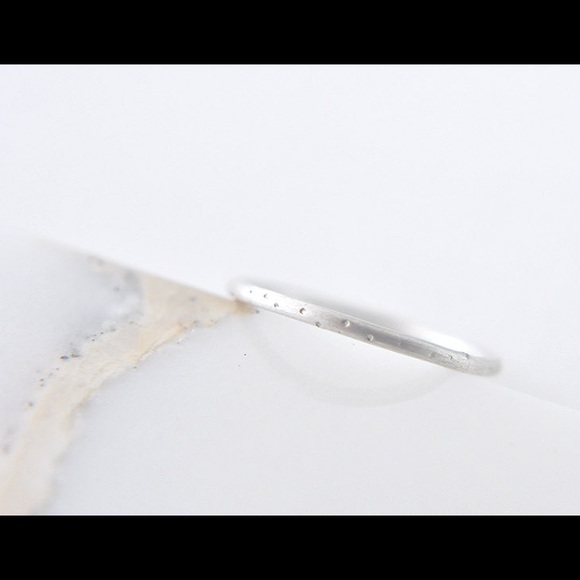 Stardust 925 Sterling Silver Dotted Ring - Picture 5 of 6